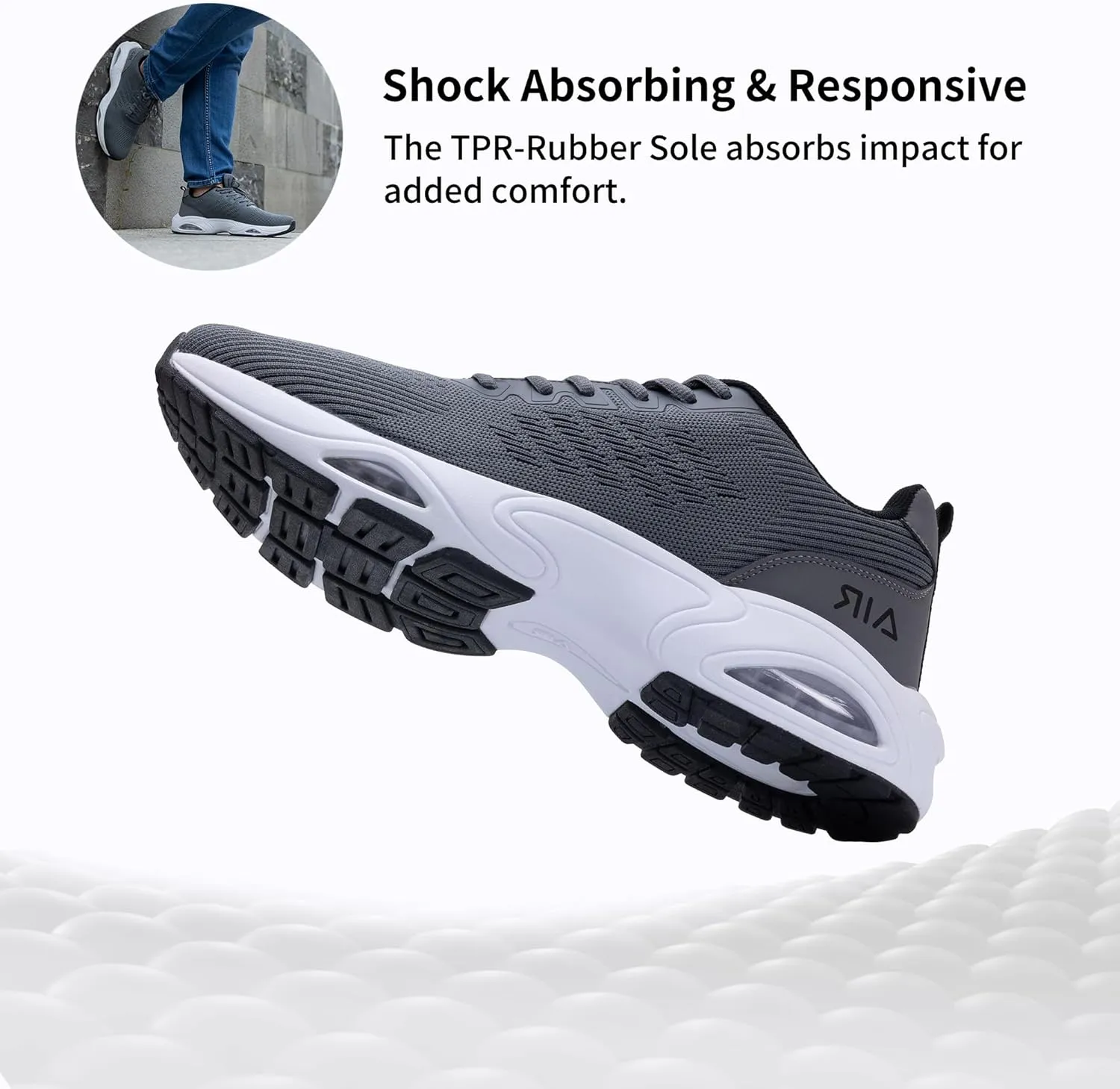 MAFEKE Running Shoes for Men Air Tennis Walking Sneakers Athletic Gym Comfortable Non Slip Workout Cross Training Breathable Fashion Shoe Size 7-13