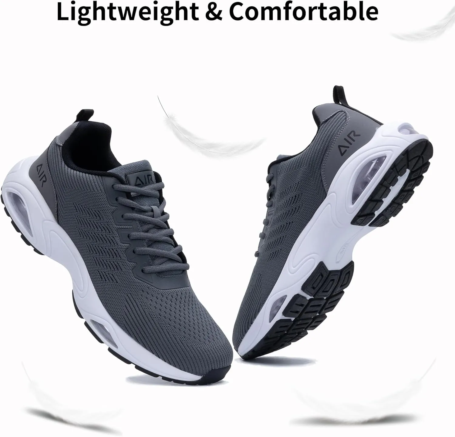 MAFEKE Running Shoes for Men Air Tennis Walking Sneakers Athletic Gym Comfortable Non Slip Workout Cross Training Breathable Fashion Shoe Size 7-13
