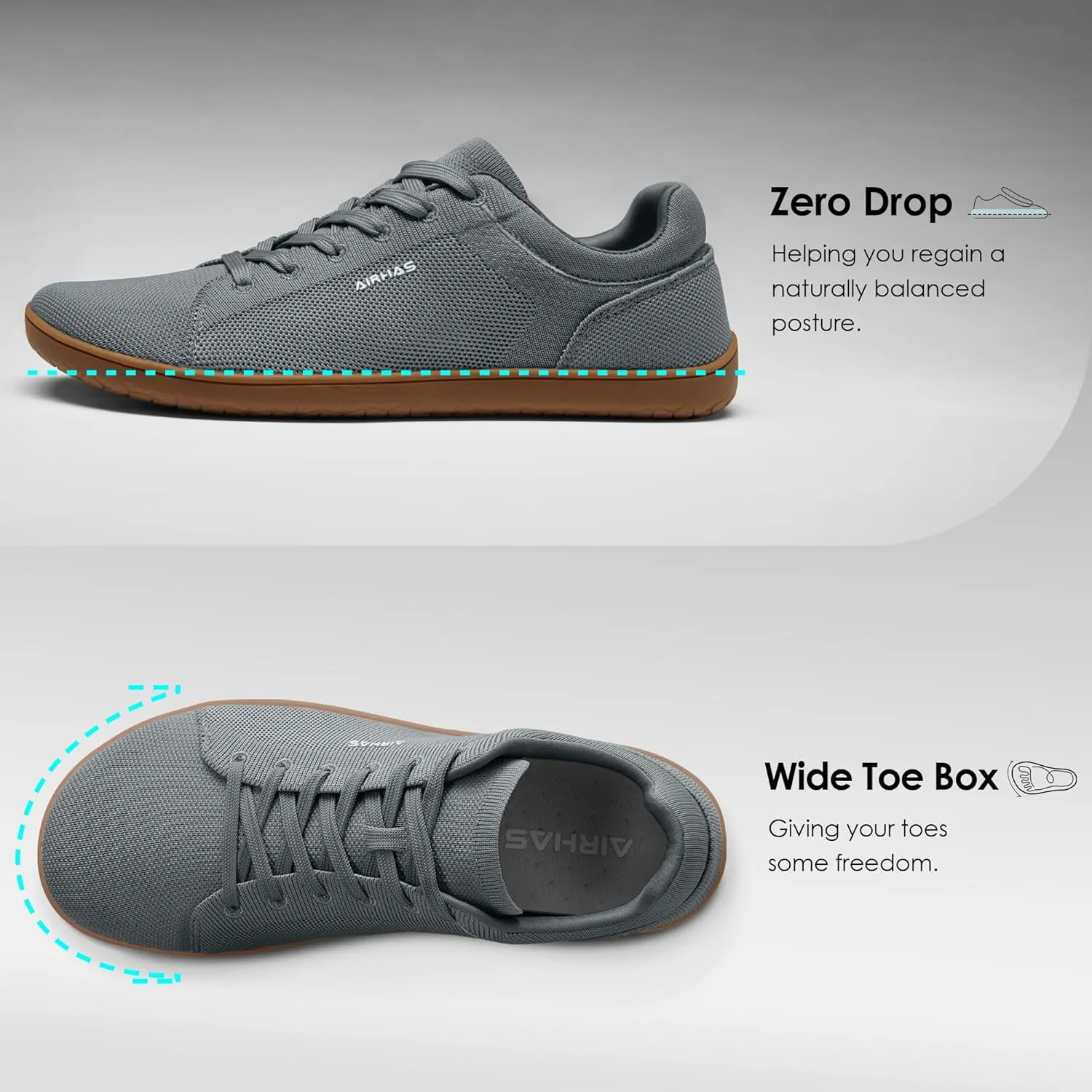 Mens Barefoot Shoes Lightweight Walking Shoes Wide Toe Box Flexible Zero Drop Sneakers for Men Summer Minimalist Casual Shoes