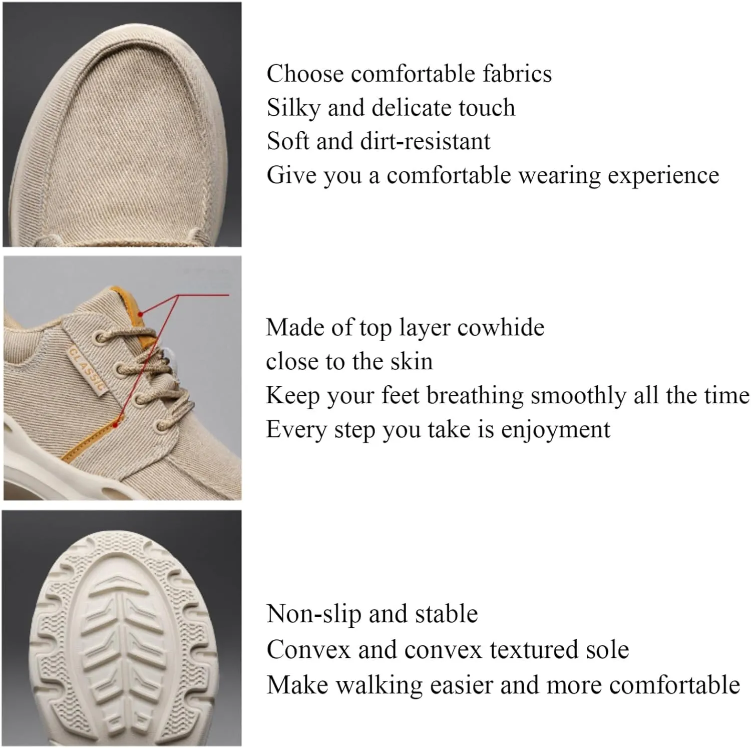 Men's Canvas Lace-Up Casual Sneakers with Arch Support,Outdoor Fashion Platform Lightweight Walking Shoes,Plus Size Comfortable Slip On Espadrilles.