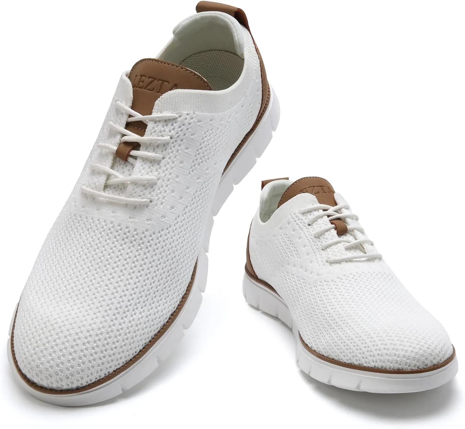Men's Casual Dress Oxfords Sneakers Business Mesh Breathable Lightweight Walking Shoes Tennis Comfortable