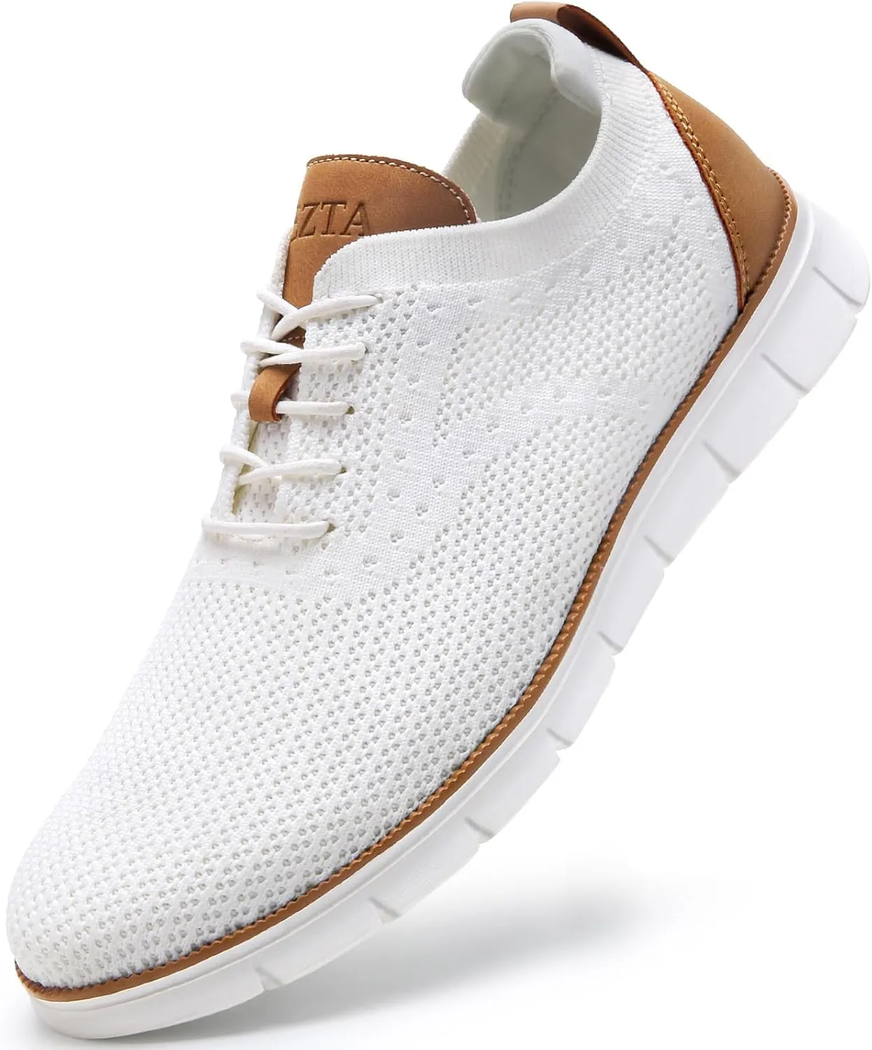 Men's Casual Dress Oxfords Sneakers Business Mesh Breathable Lightweight Walking Shoes Tennis Comfortable