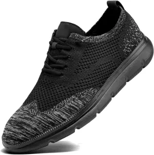 Mens Casual Dress Sneakers Fashion Walking Mesh Oxfords Shoes Business Work Lightweight Soft Sole