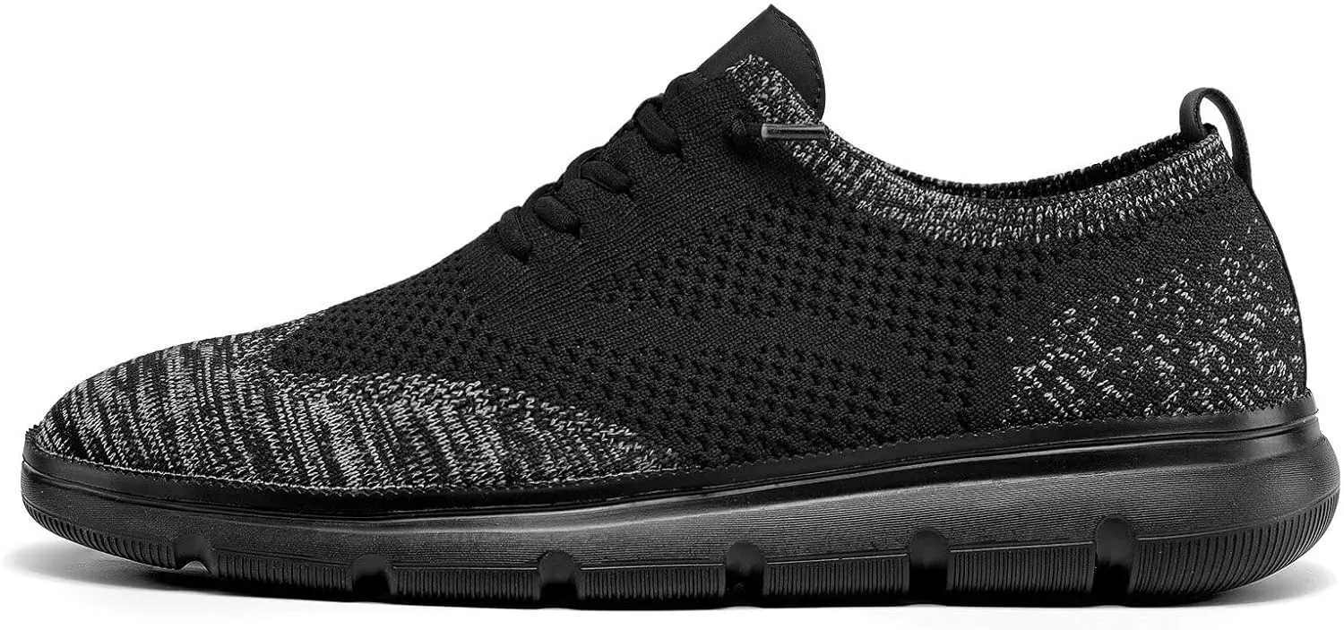 Mens Casual Dress Sneakers Fashion Walking Mesh Oxfords Shoes Business Work Lightweight Soft Sole