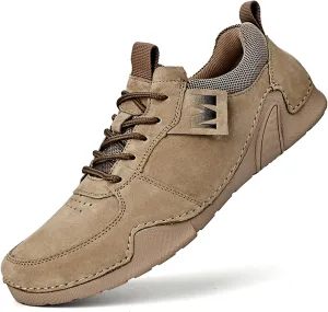 Mens Leather Casual Shoes Handmade Fashion Sneakers Loafers Lightweight Dress Walking Driving Shoes for Men