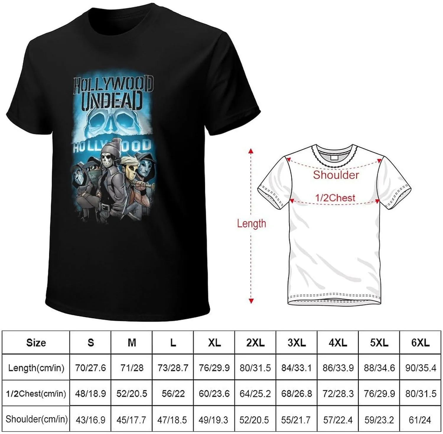 Mens Music Fans T-Shirts Personalized Short Sleeve Stretch-Cotton Shirt Adult
