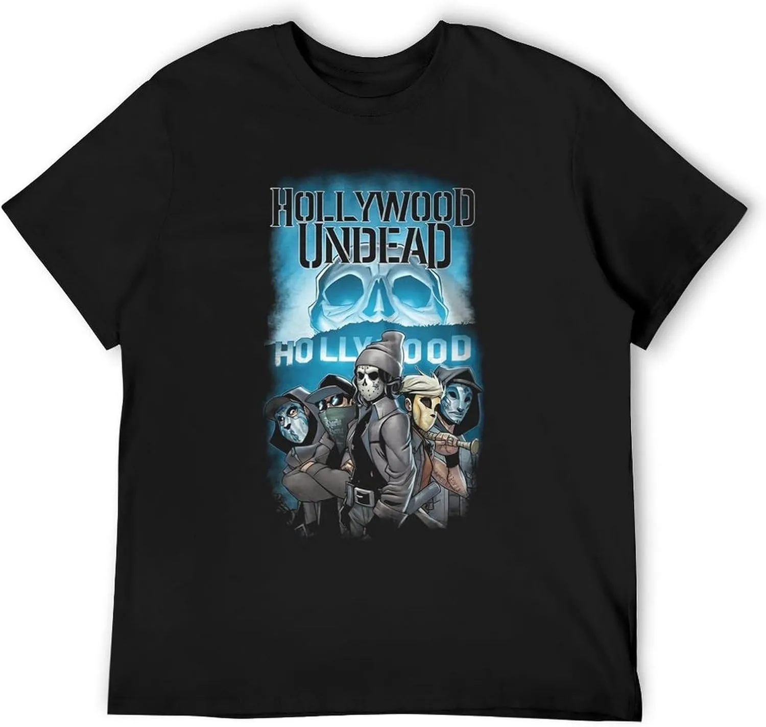 Mens Music Fans T-Shirts Personalized Short Sleeve Stretch-Cotton Shirt Adult