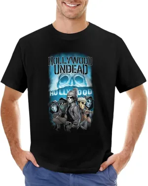 Mens Music Fans T-Shirts Personalized Short Sleeve Stretch-Cotton Shirt Adult