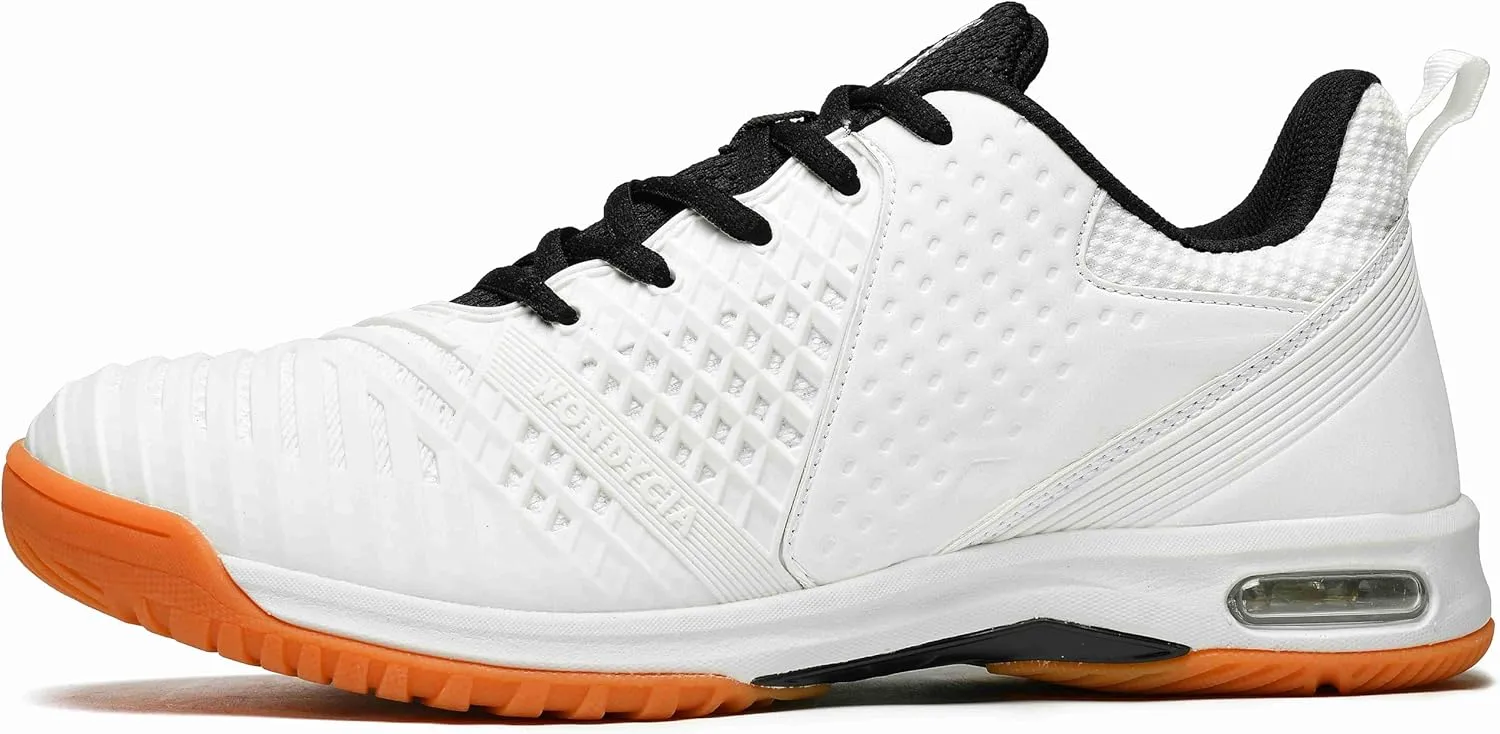 Men's Tennis Shoes - Air-Cushion Technology Non-Slip Sole | Lightweight & Flexible Design | Durable Abrasion-Resistant Court Sneakers for Men