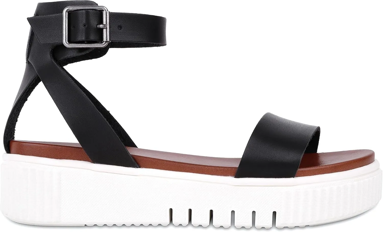 MIA Lunna Womens Open Toe Flatform Platform Sandals