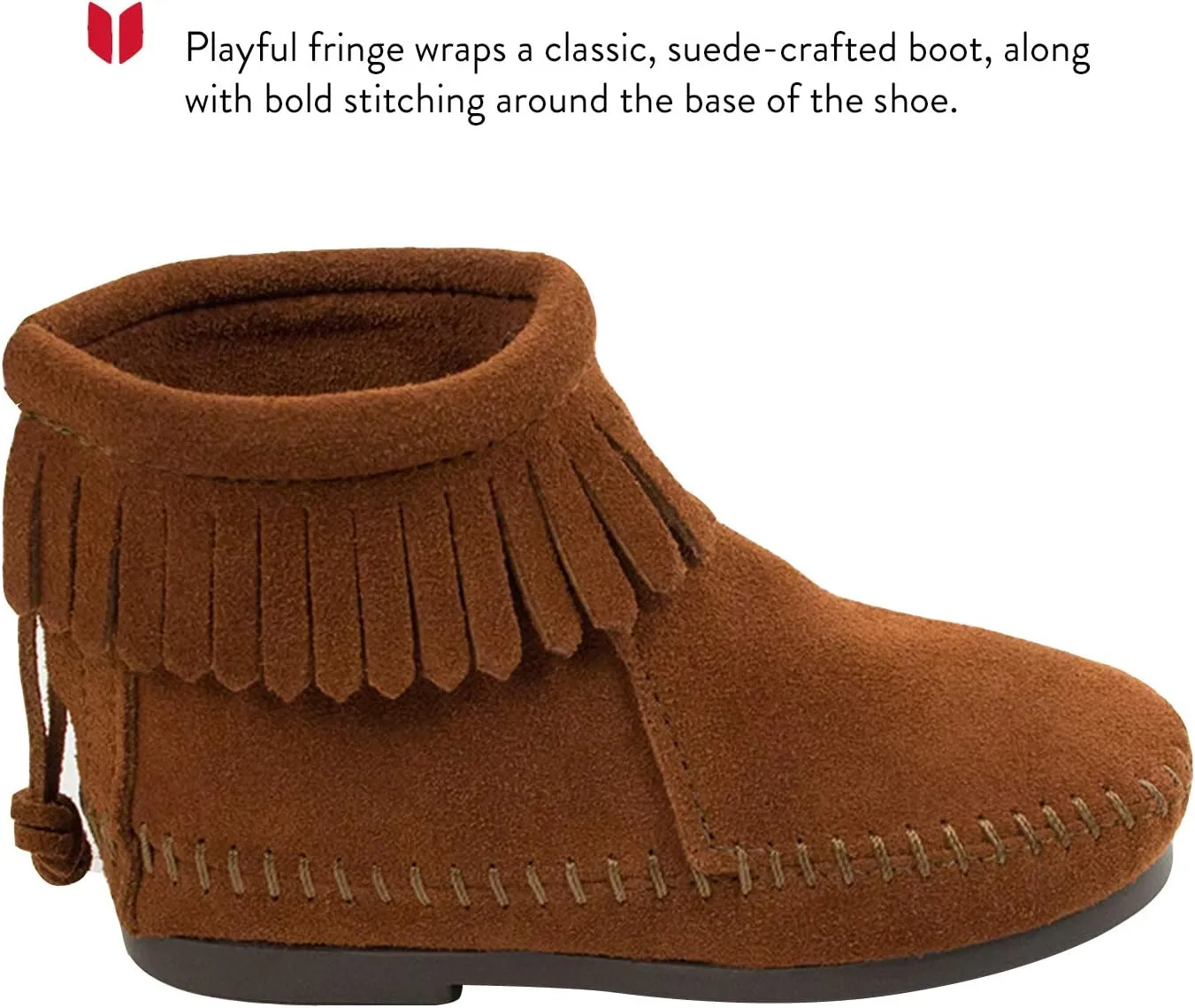 Minnetonka Back Zipper Boot (Toddler/Little Kid/Big Kid)