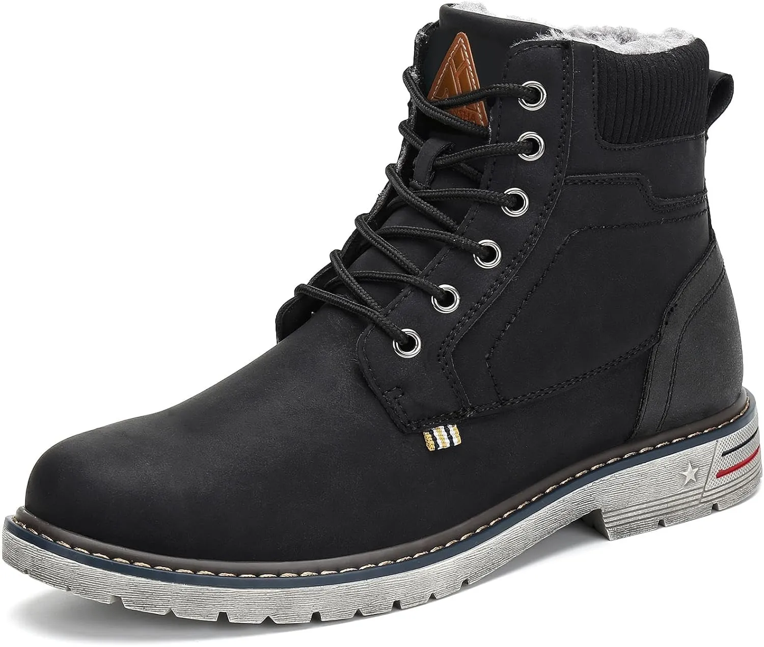 Mishansha Winter Boots for Men Women Waterproof Snow Boots Warm Lined Non Slip Hiking Boot