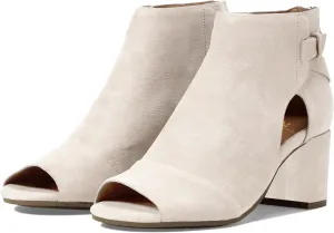 MOOMMO Women Open Toe Booties Sandals Heeled Cutout Peep Toe Summer Ankle Bootie Chunky Block Mid Heel Back Zipper Hollowed Dress Sandal Shoes 2.5" Heels Retro Elegant Office Party Comfort 4-11 M US
