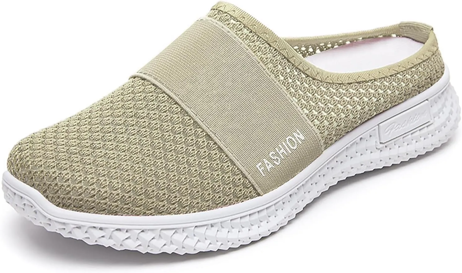 Mules for Women Orthopedic Air Cushion Platform Mesh Mules Clogs Open Back Slip On Shoes with Arch-Support Lightweight Summer Walking Sandals Beach Shoe