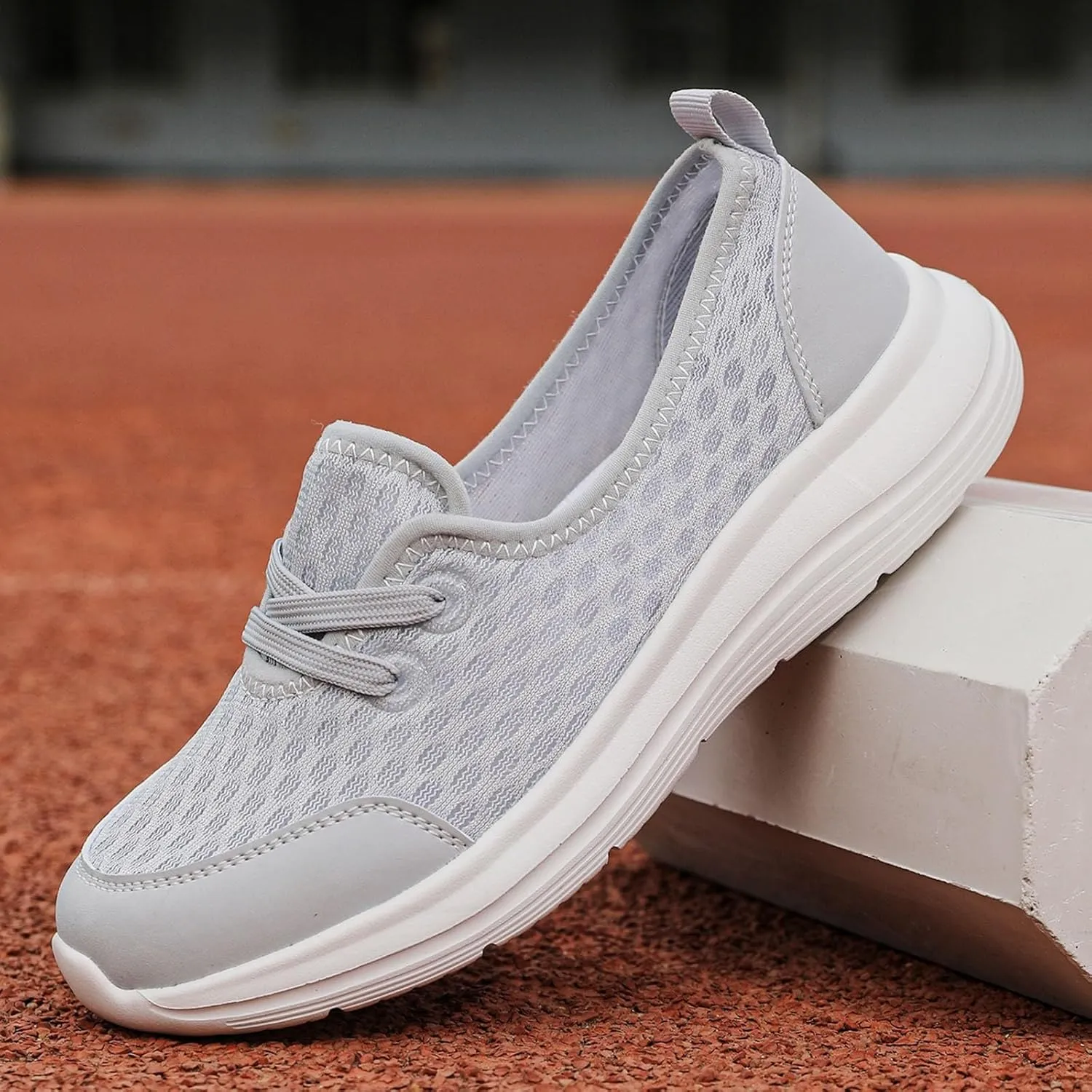Orthopedic Shoes for Women,Women's Soft Sole Mesh Comfort Orthopedic Sneakers with Arch Support 2025 Comfortable Slip On Wide Diabetic Footwear Wide Width Summer Lightweight Mesh Knit Nurse Sneaker