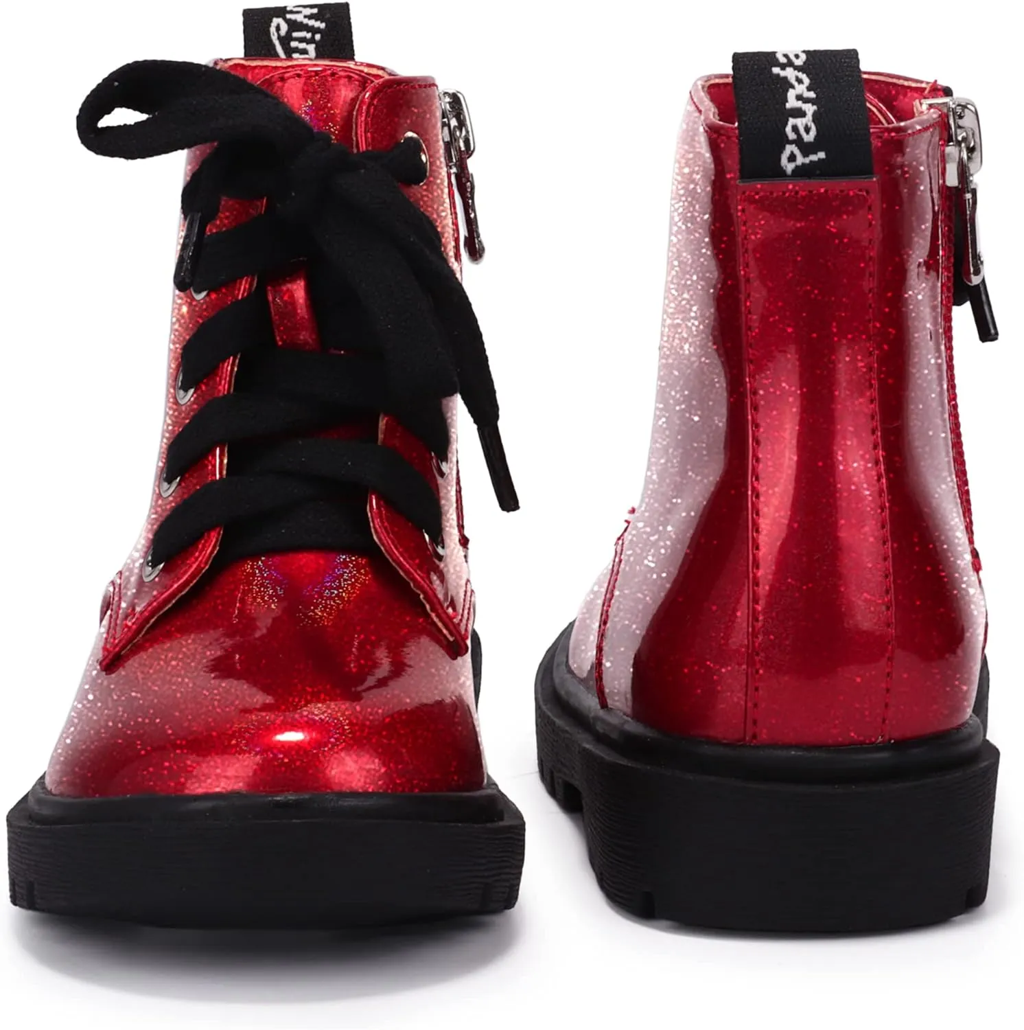 PANDANINJIA Christina Boys Girls Short Ankle Boots Fashion Dress Booties Waterproof Combat Shoes with Zipper for Toddler Little Kid