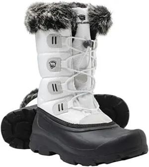 Polar Fur Accented Womens Winter Boots for Women with Heat Retain Technology - Warm Waterproof Insulated Snow Boots Rated to -20° F