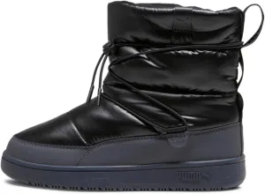 PUMA Women's Snowbae Boots, Black-Shadow Gray, 7