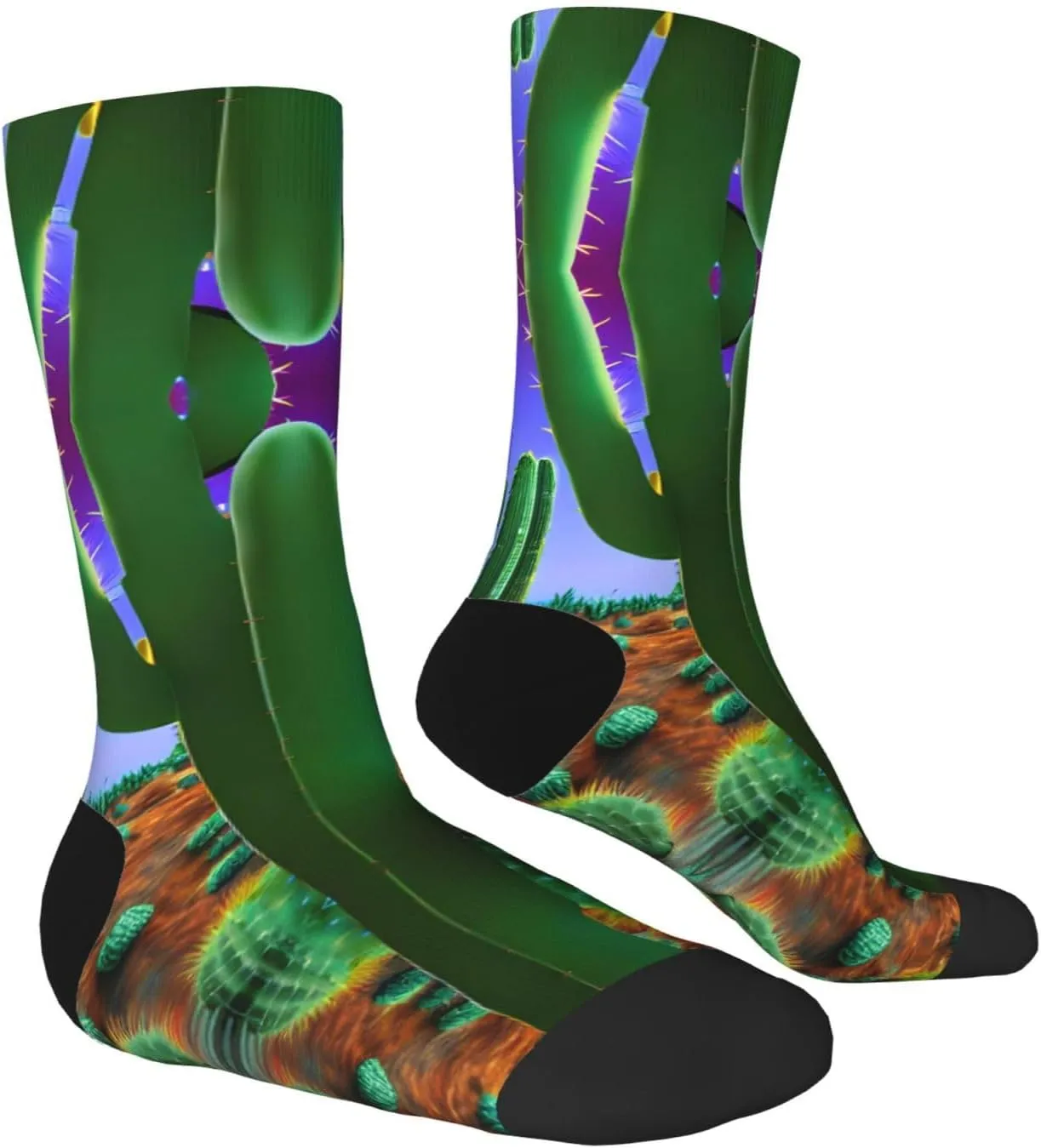 Purple Peacock pattern print Menâ€™s Socks, Vintage Winter Warm Socks for Women, Soft Cozy Socks, Thick Boots Socks
