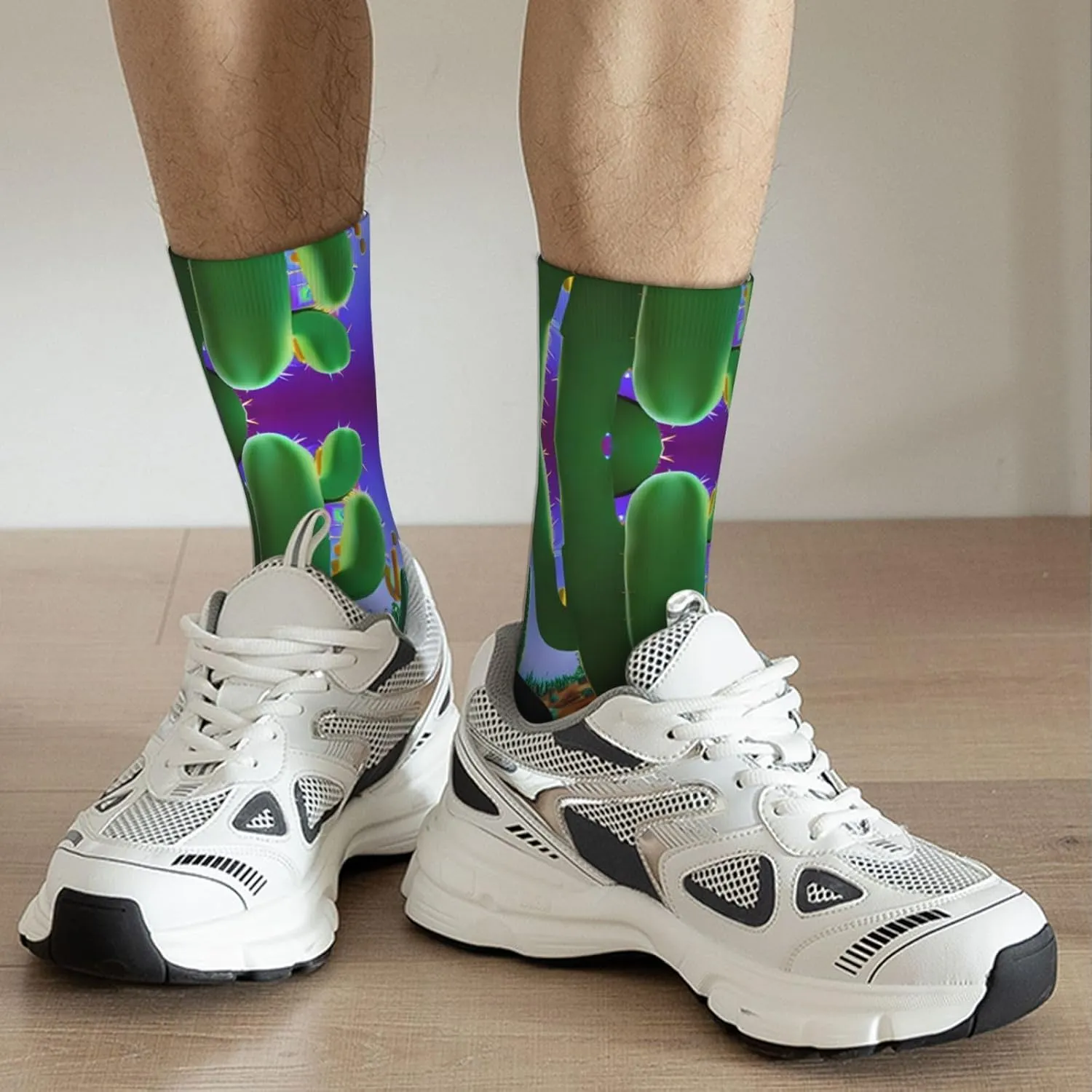 Purple Peacock pattern print Menâ€™s Socks, Vintage Winter Warm Socks for Women, Soft Cozy Socks, Thick Boots Socks