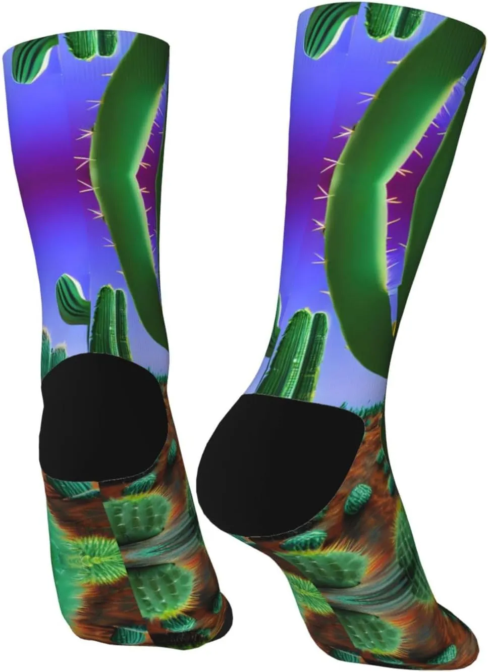 Purple Peacock pattern print Menâ€™s Socks, Vintage Winter Warm Socks for Women, Soft Cozy Socks, Thick Boots Socks