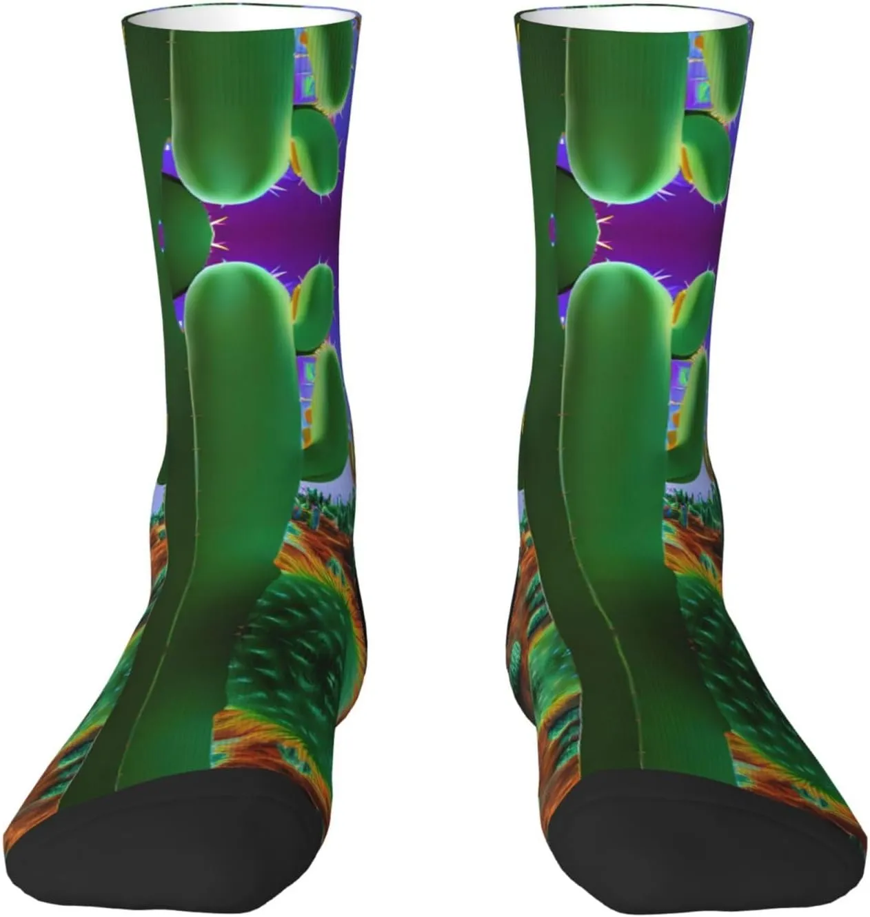 Purple Peacock pattern print Menâ€™s Socks, Vintage Winter Warm Socks for Women, Soft Cozy Socks, Thick Boots Socks