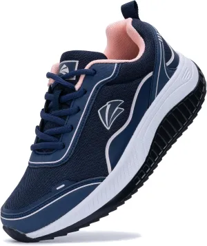 QAUPPE Womens Walking Shoes with Arch Support Wide Orthotic Athletic Sneakers Plantar Fasciitis Tennis for Heel and Foot Pain Relief