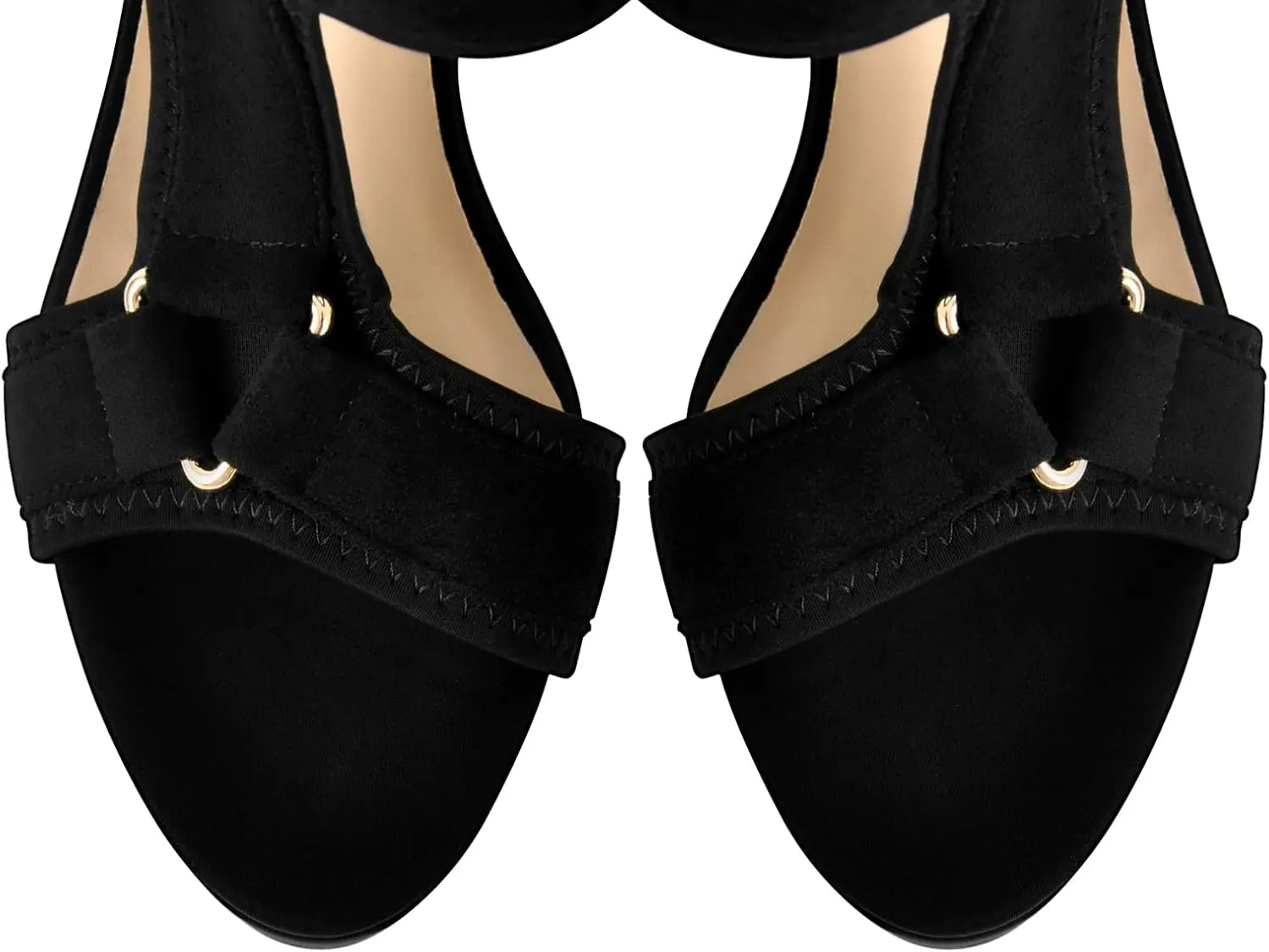 Rainbow Chunky Block High Platform Heel Peep Open Toe Sandals Ankle Strap