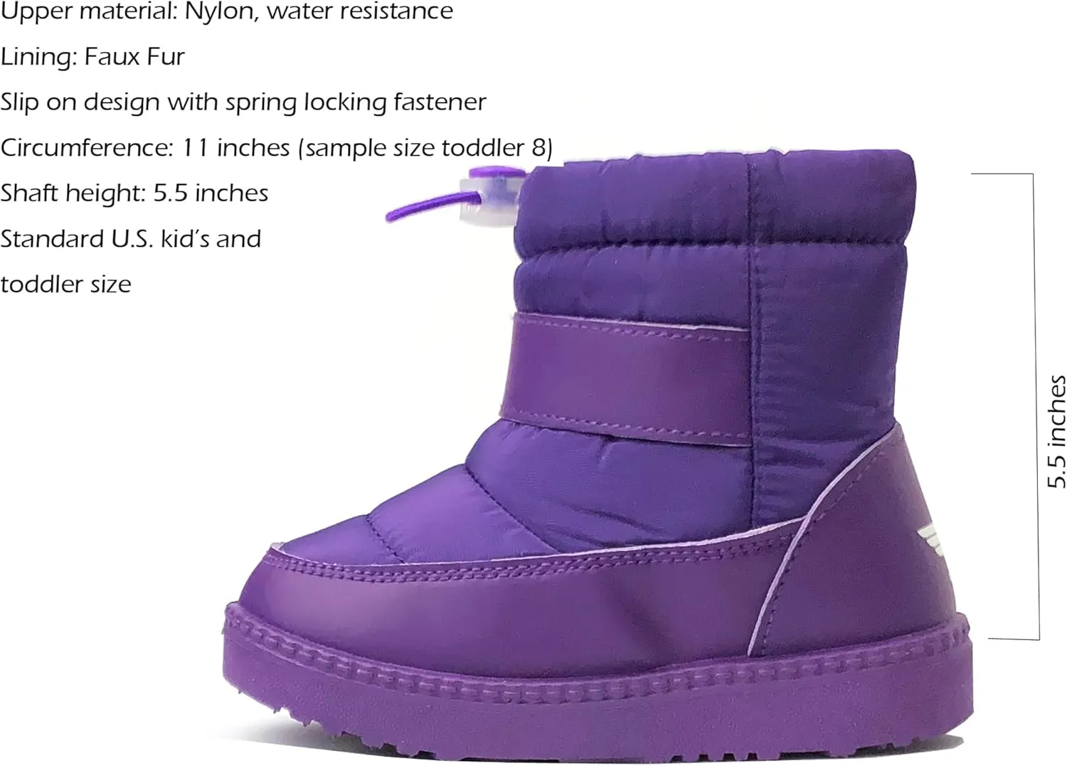 REDVOLUTION Kids Boots Toddler Girls Cute Butterfly Bow | PomPom PU leather Boot (Toddler/Small Kid)