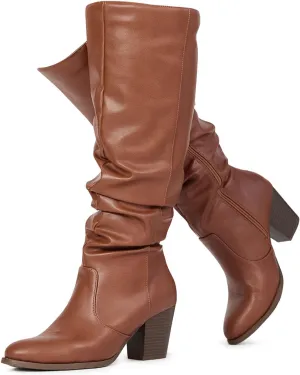RF ROOM OF FASHION Women's WIDE CALF Slouchy Knee High Boots