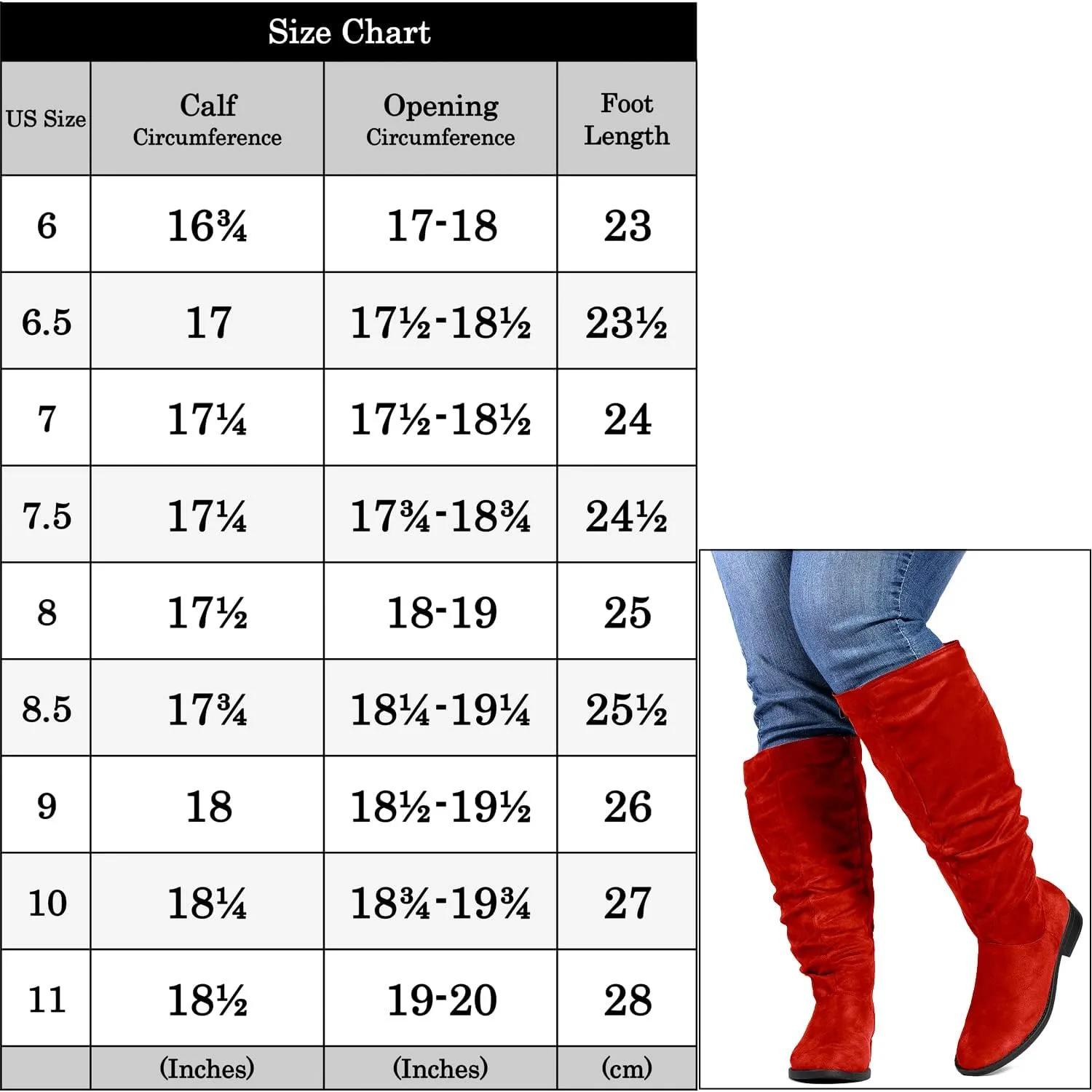 RF ROOM OF FASHION Women's WIDE CALF Slouchy Knee High Boots