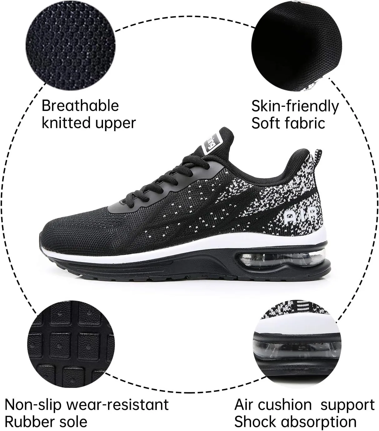 RomenSi Womens Air Athletic Running Sneakers Fashion Breathable Sport Gym Walking Tennis Shoes (US5.5-11)