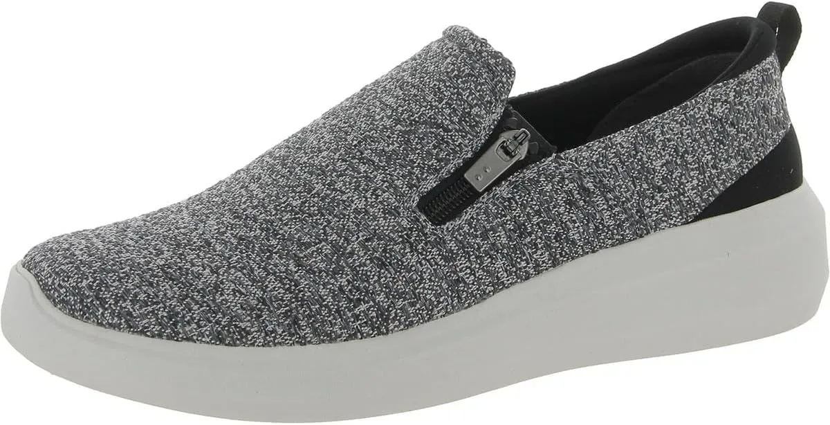 Ryka Womens Ally Slip On Casual and Fashion Sneakers Black 9 Medium (B,M)
