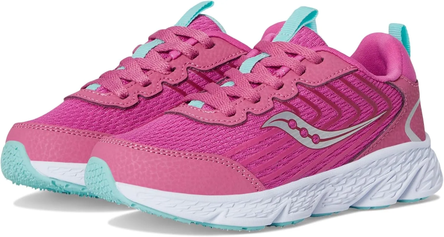 Saucony Wind 3.0 (Little Big Kid) Sneaker, Pink, 1.5 US Unisex