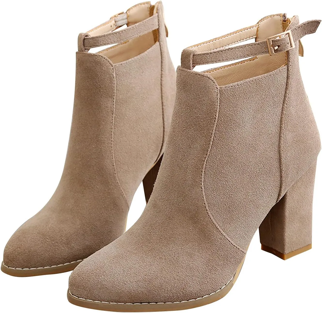 SBGMoSJ Black Wedge Ankle Boots for Women White Ankle Boots Wide Foot Womens Brown Ankle Boots Comfortable Ankle Leather Cowboy Boots for Women Dark Brown Ankle Boot Women Comfort