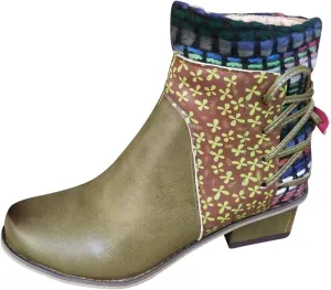 SBGMoSJ Black Wedge Ankle Boots for Women White Ankle Boots Wide Foot Womens Brown Ankle Boots Comfortable Ankle Leather Cowboy Boots for Women Dark Brown Ankle Boot Women Comfort