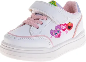 Sesame Street Strap Sneakers for Boys & Girls - Kids Lightweight Athletic Breathable Running Tennis Shoes (Sizes: 5-10 Toddler / 11 Little Kid)