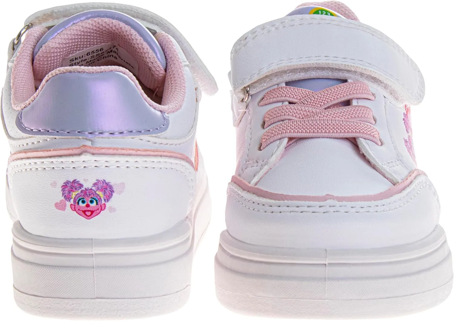 Sesame Street Strap Sneakers for Boys & Girls - Kids Lightweight Athletic Breathable Running Tennis Shoes (Sizes: 5-10 Toddler / 11 Little Kid)