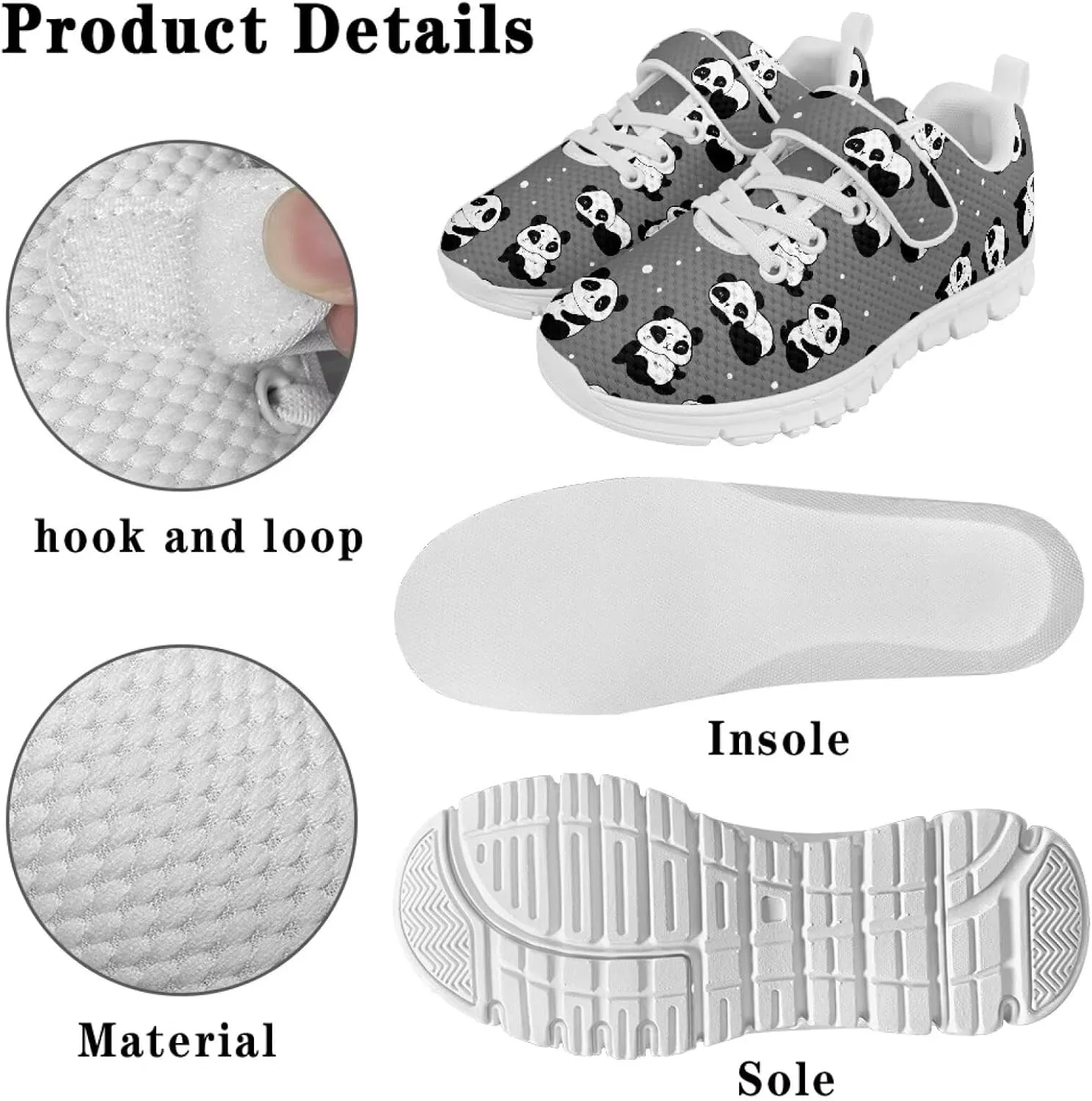 Showudesigns Kids Running Shoes for Girls Tennis School Shoes Boys Slip On Athletic Sneakers