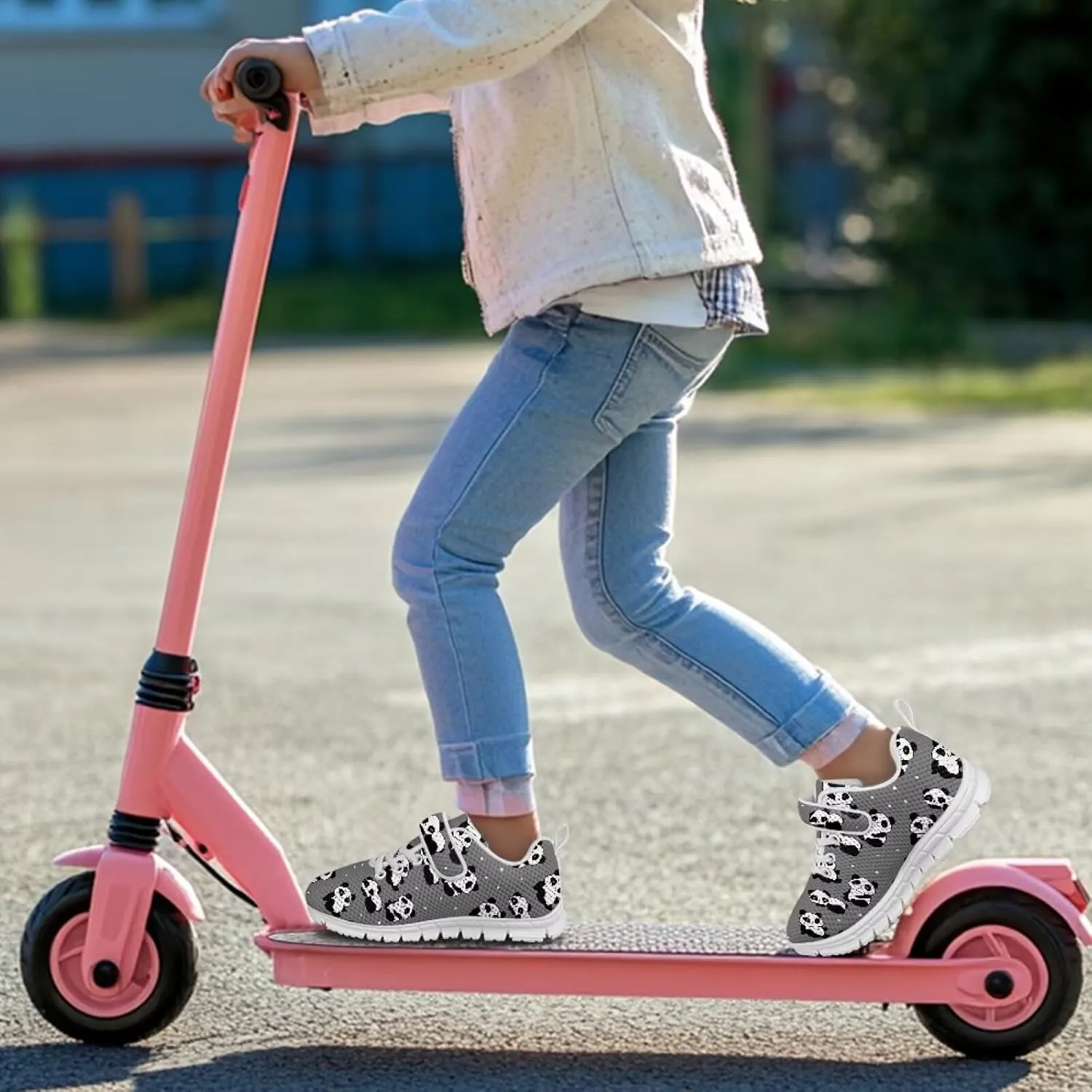 Showudesigns Kids Running Shoes for Girls Tennis School Shoes Boys Slip On Athletic Sneakers