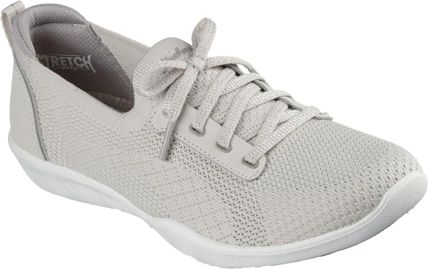 Skechers - Womens Newbury St - Comfystride Sneakers, Color Natural, Size: 9.5 M US