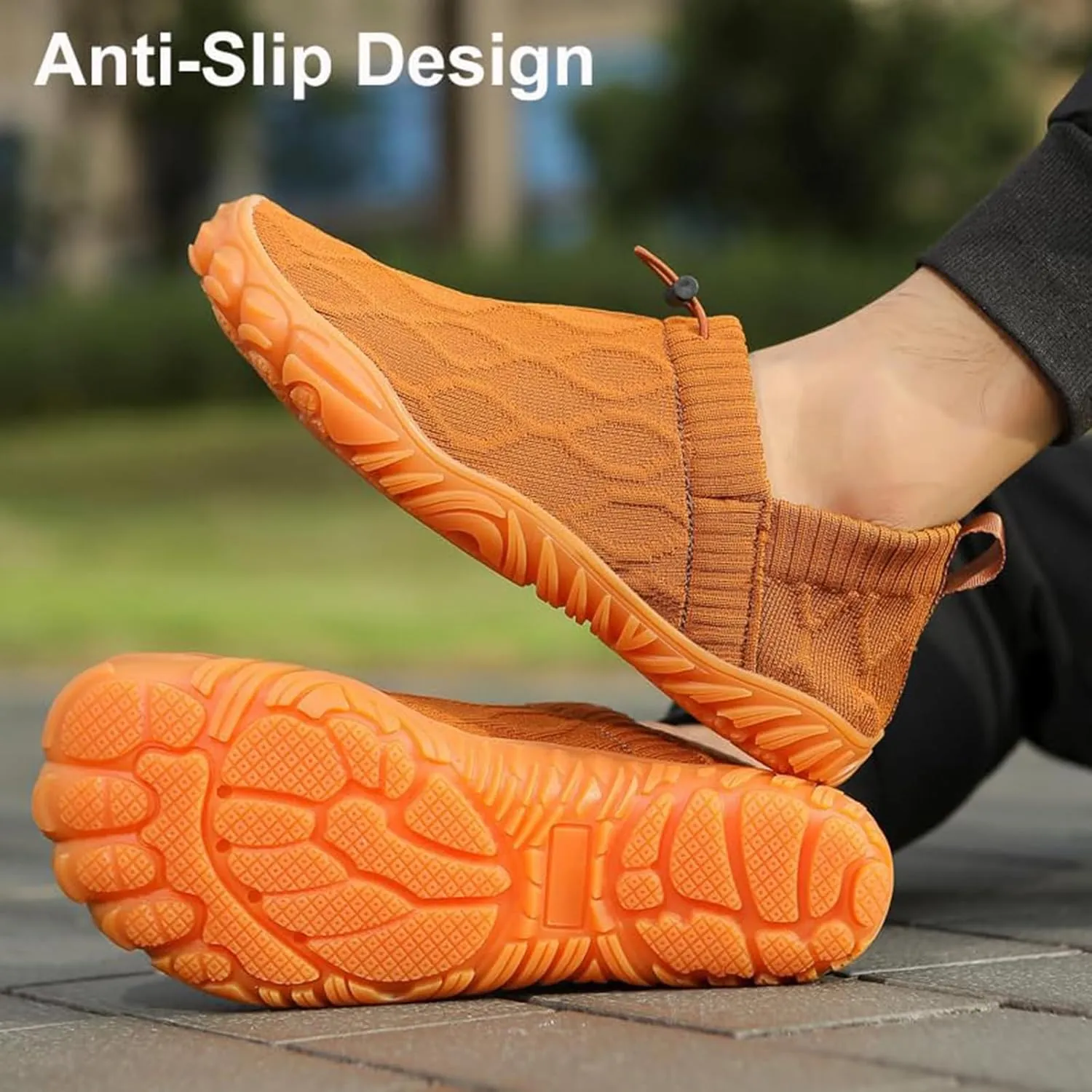 Slip On Barefoot Shoe for Men Women, Minimalist Comfortable Walking Barefoot Water Shoes Beach Outdoor Running Sneakers