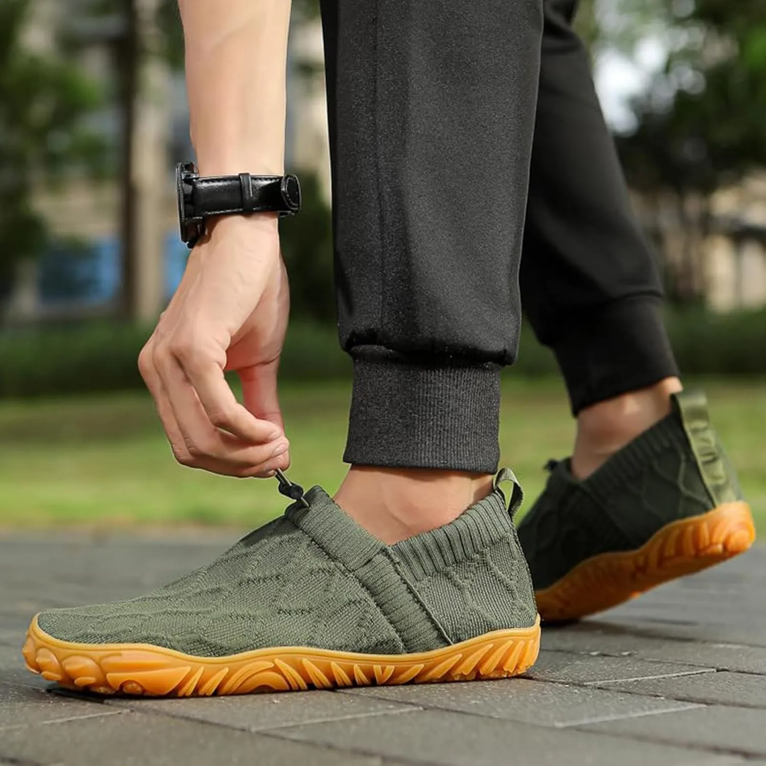 Slip On Barefoot Shoe for Men Women, Minimalist Comfortable Walking Barefoot Water Shoes Beach Outdoor Running Sneakers