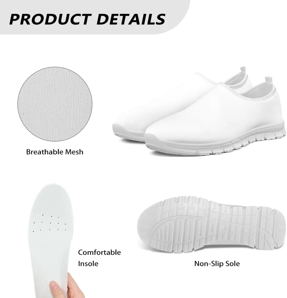 Slip On Walking Kids Sneakers Casual Loafers Non Slip Shoes Low Top Breathable Mesh Hiking Shoes Toddlers Black US 11-15