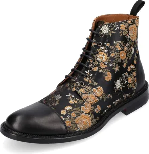 TAFT Jack Boot Handcrafted Leather and Jacquard Men's Dress Boot