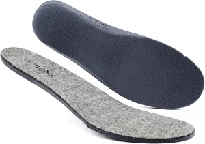 Thick Merino Wool Insoles for Men Fur Fleece Shoes Inserts Memory Foam Cushion Comfort Warm Sheepskin Insoles for Winter Snow Boots Slippers Grey 45EU,US12