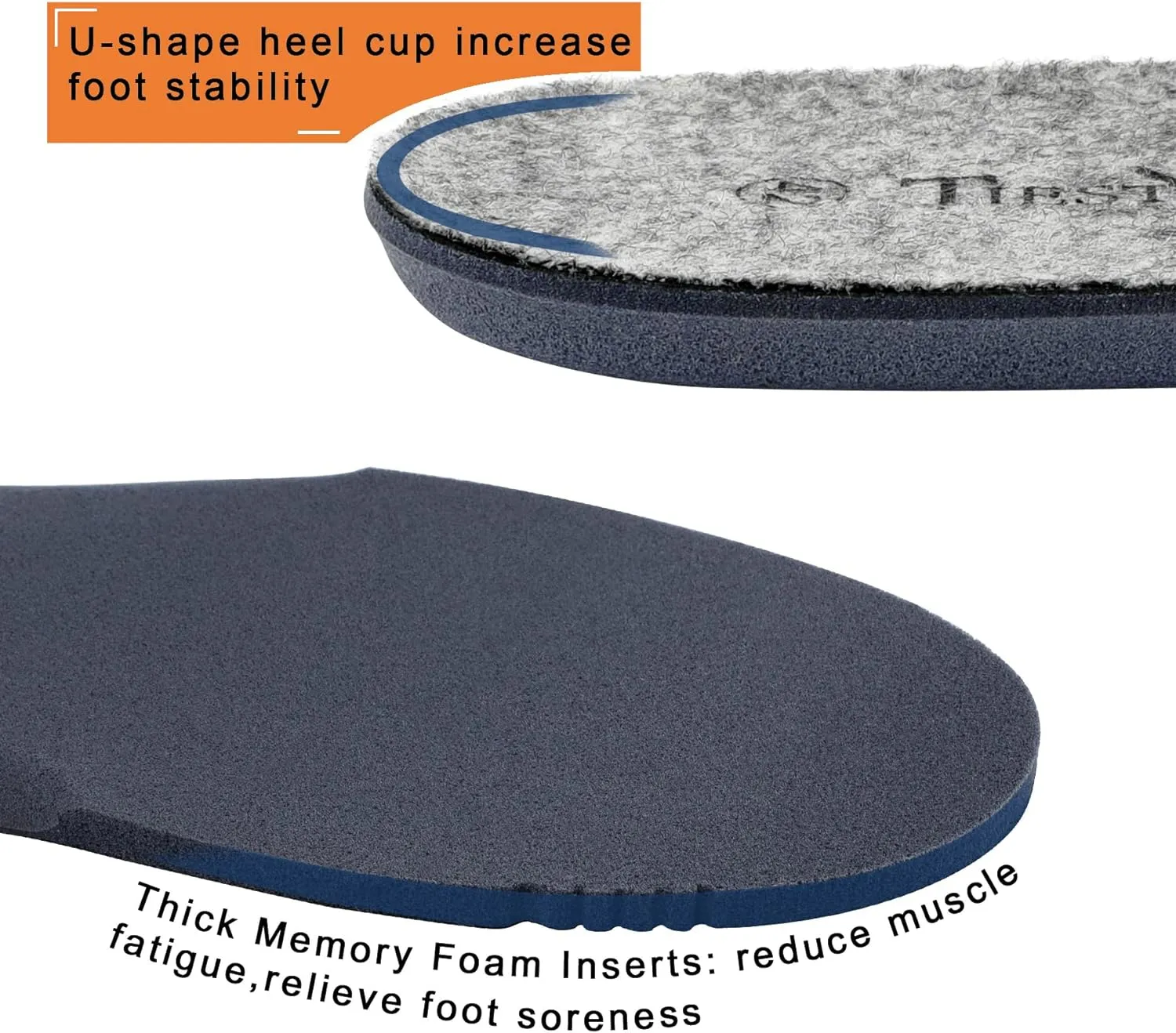 Thick Merino Wool Insoles for Men Fur Fleece Shoes Inserts Memory Foam Cushion Comfort Warm Sheepskin Insoles for Winter Snow Boots Slippers Grey 45EU,US12