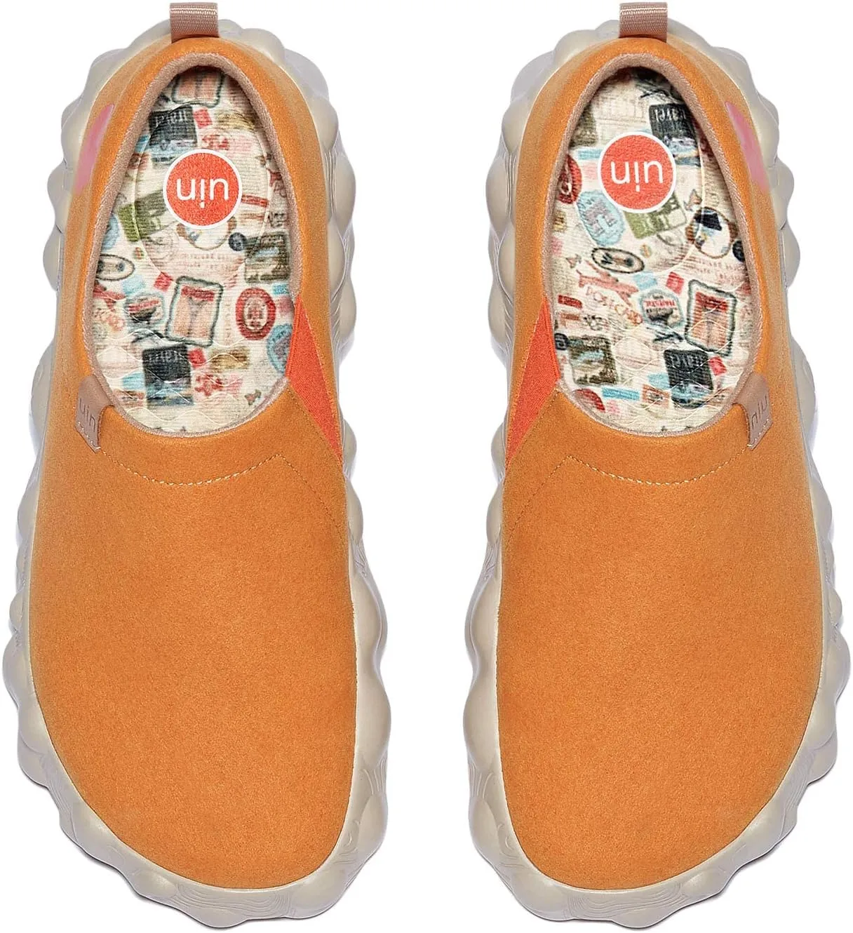 UIN Women's Fashion Sneakers Slip On Walking Art Travel Shoes Toledo Ⅵ Rainbow Crush 2