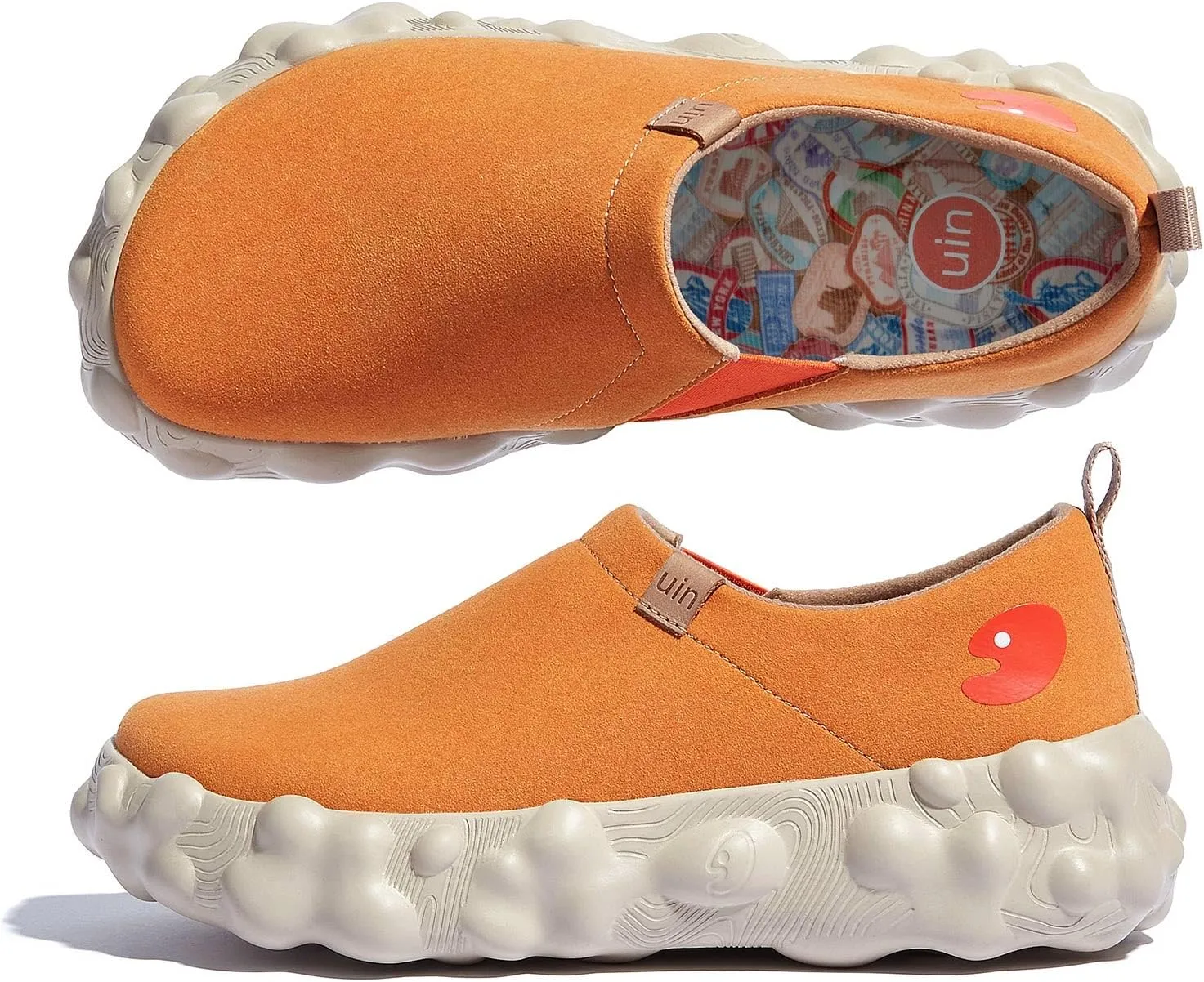 UIN Women's Fashion Sneakers Slip On Walking Art Travel Shoes Toledo Ⅵ Rainbow Crush 2
