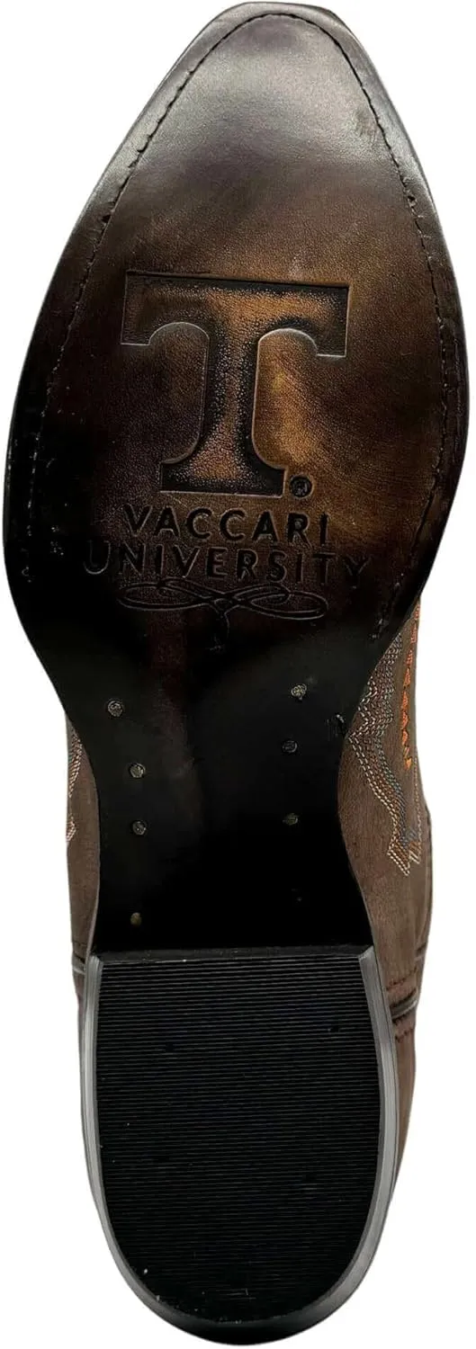 Vaccari Women's Naomi Genuine Leather Collegiate Embroidery Snip Toe Cowgirl Boots